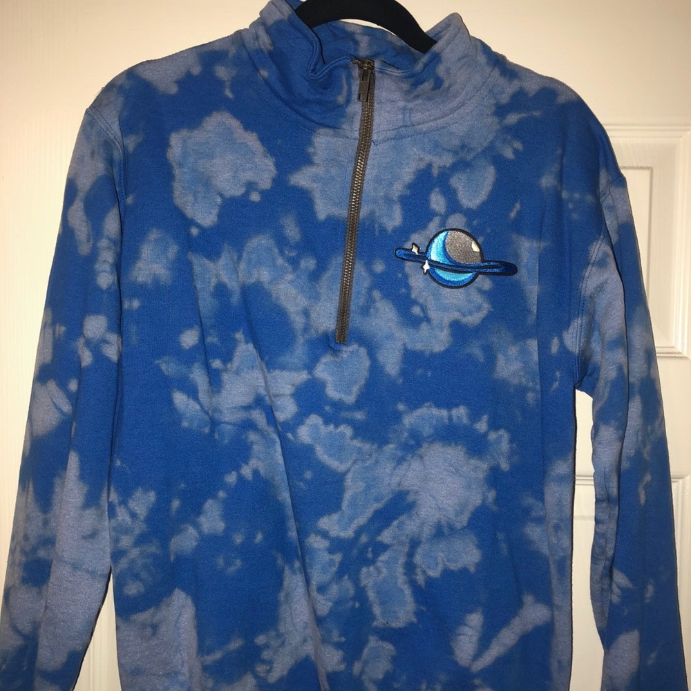 Tie-Dye Blue Space Sweatshirt